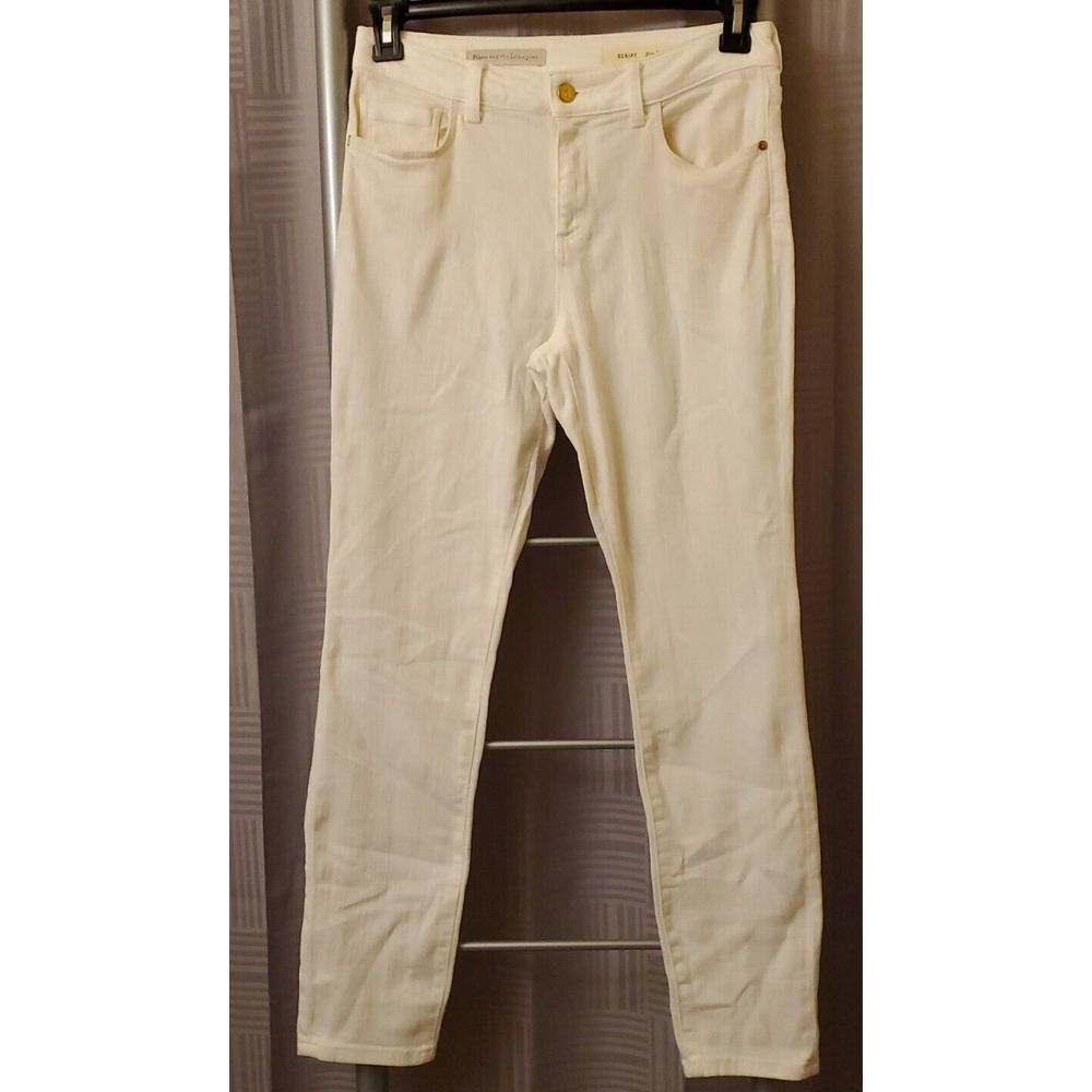 Anthropologie Jeans Womens Size 28 White Pilcro & The Letterpress Stet Fit